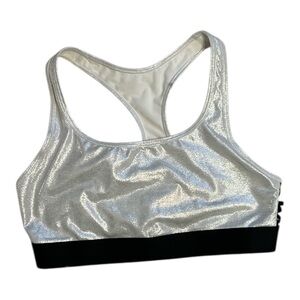 Victoria's Secret Silver and Black Sports Bra